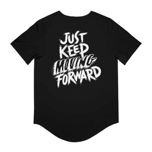 Keep Moving Forward - Men's Jersey Curved Hem Tee