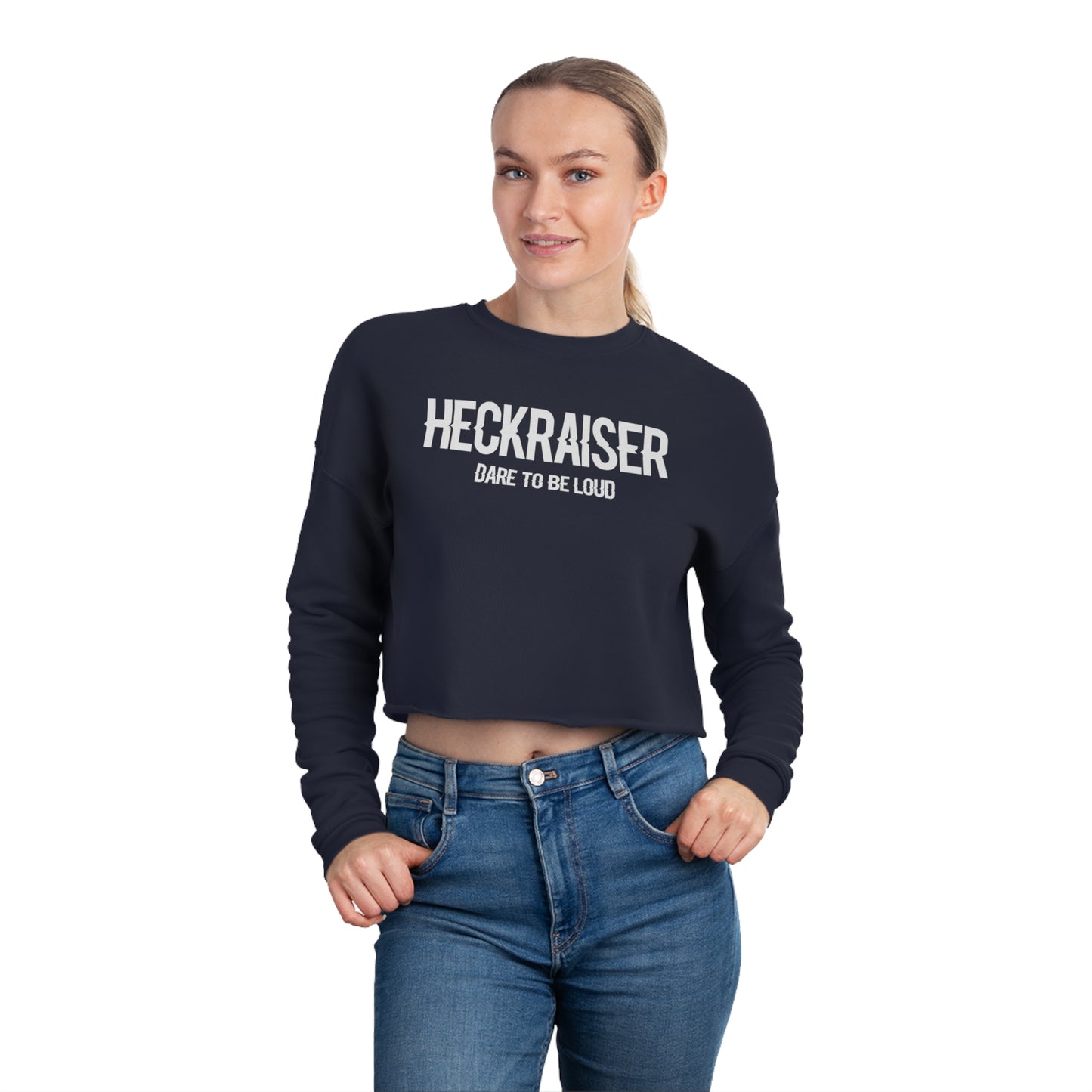 Work Hard - Women's Cropped Sweatshirt