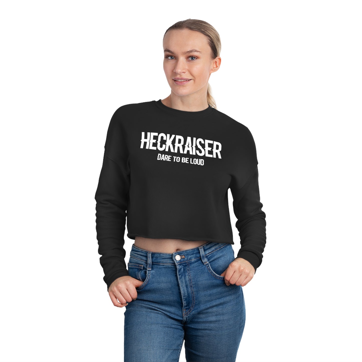 Work Hard - Women's Cropped Sweatshirt