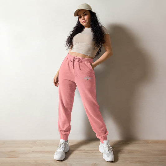 Unisex Embroidered Logo pigment-dyed sweatpants